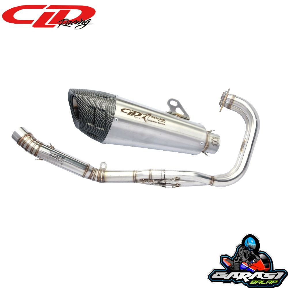 KNALPOT CLD YAMAHA R25 DAN MT25 SHARK SERIES