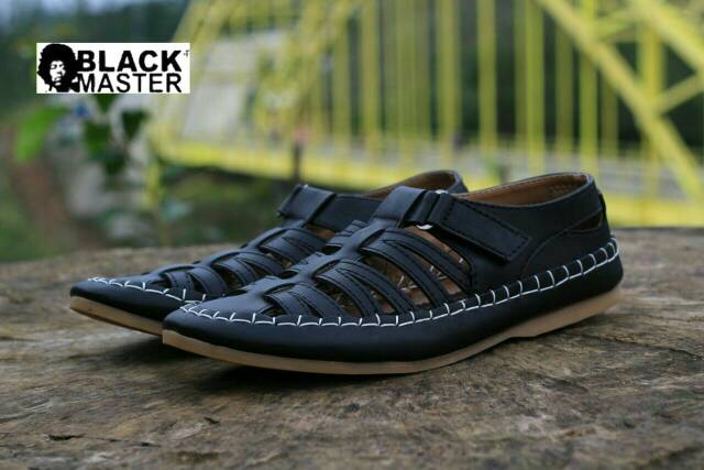 SEPATU SANDAL KULIT BLACKMASTER BRONGSONG