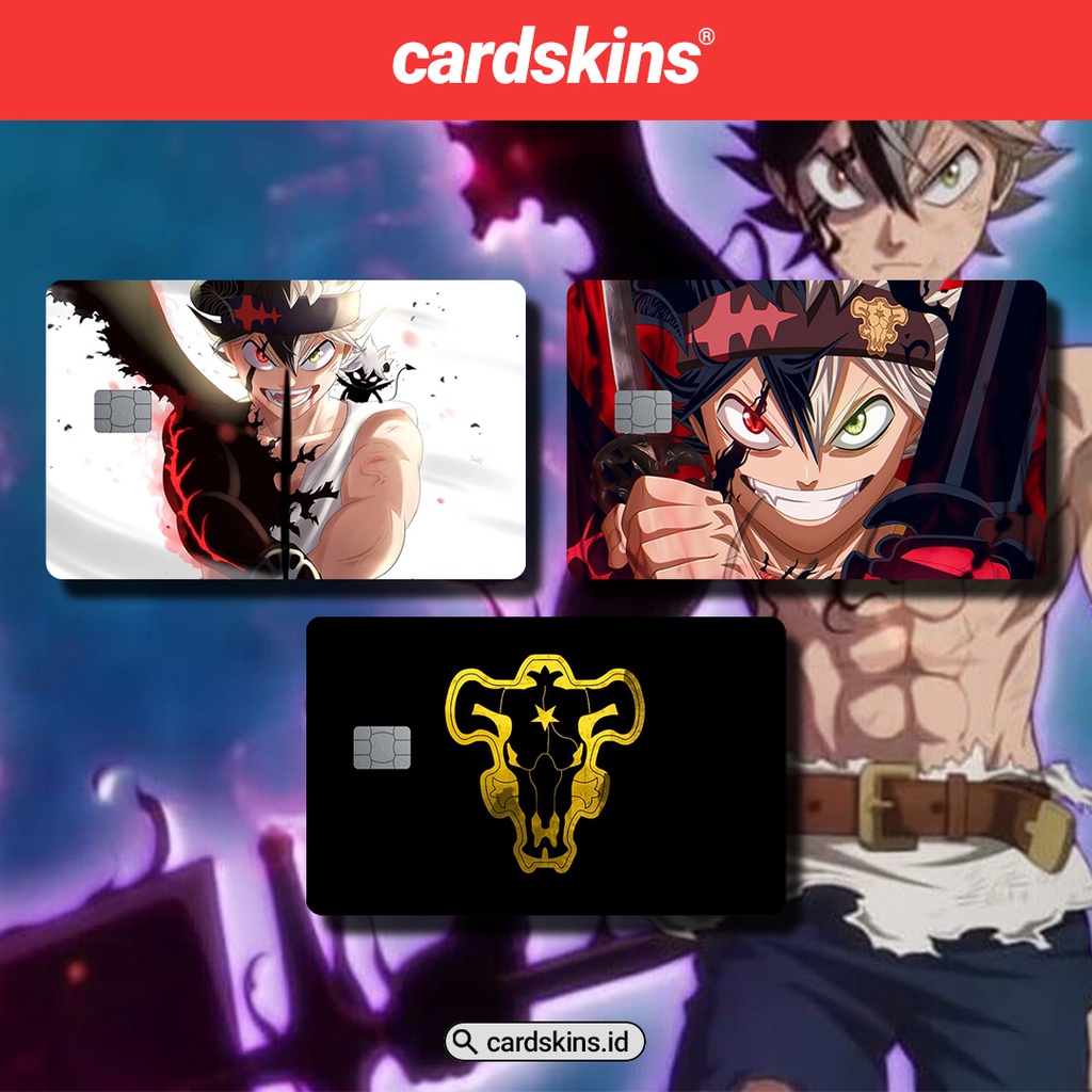 BLACK CLOVER SPECIAL HOLOGRAM | GARSKIN / STICKER KARTU ATM / SKIN KARTU ATM / DEBIT / CREDIT / EMONEY / FLAZZ | CARDSKINS