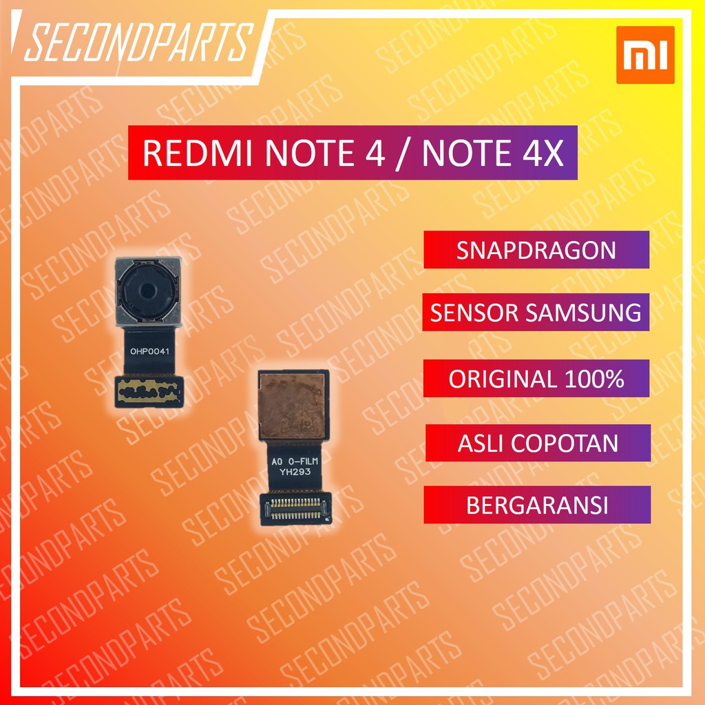 KAMERA BELAKANG XIAOMI REDMI NOTE 4 / NOTE 4X SNAPDRAGON SENSOR SAMSUNG ORIGINAL COPOTAN