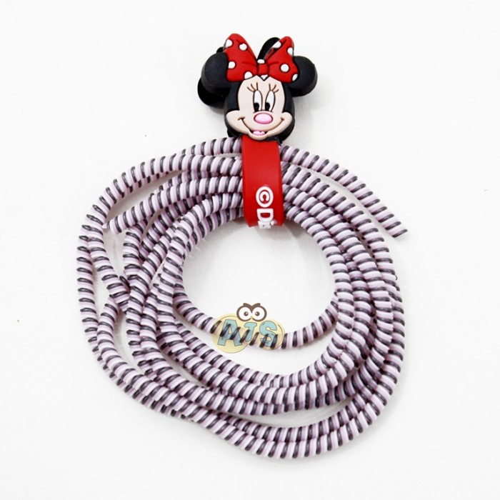 

Pelindung Kabel Spiral Two Tone dengan Klip Kartun I