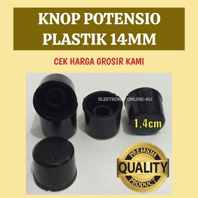 KNOP POTENSIO PLASTIK 14MM