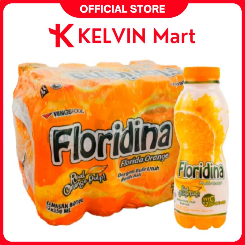 

Floridina Juice Pulp Orange Botol 350mL x 12 pcs | Kelvin Mart