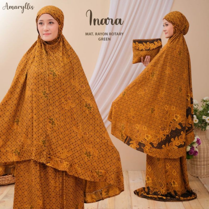 MUKENA INARA - MUKENA JUMBO BATIK - MUKENA BATIK  - MUKENA DEWASA