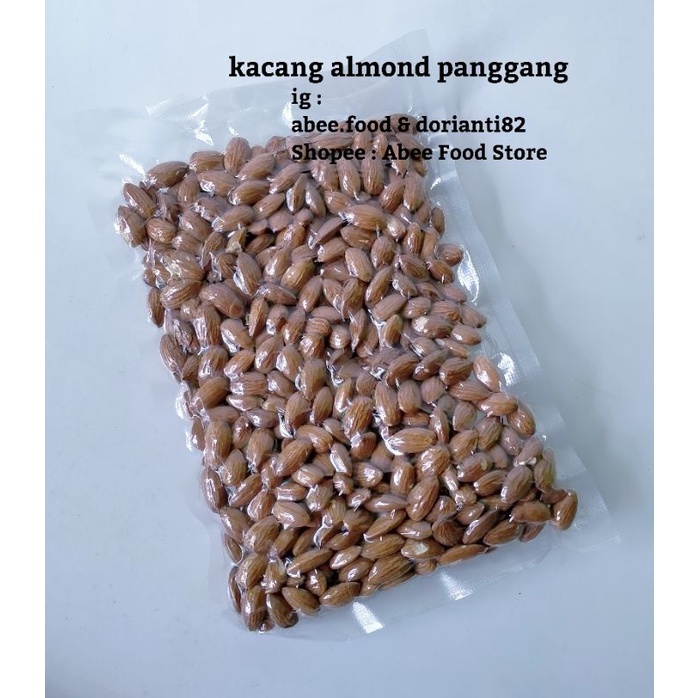 

kacang almond panggang kemasan 500g