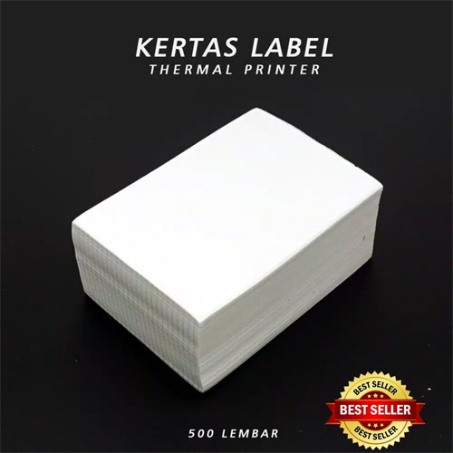 500pcs kertas stiker thermal 100x150mm