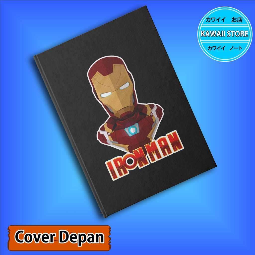

Notebook / Pocket book Hard Cover Marvel CHARACTER IRON MAN uk A5 & A6 / Notes Book