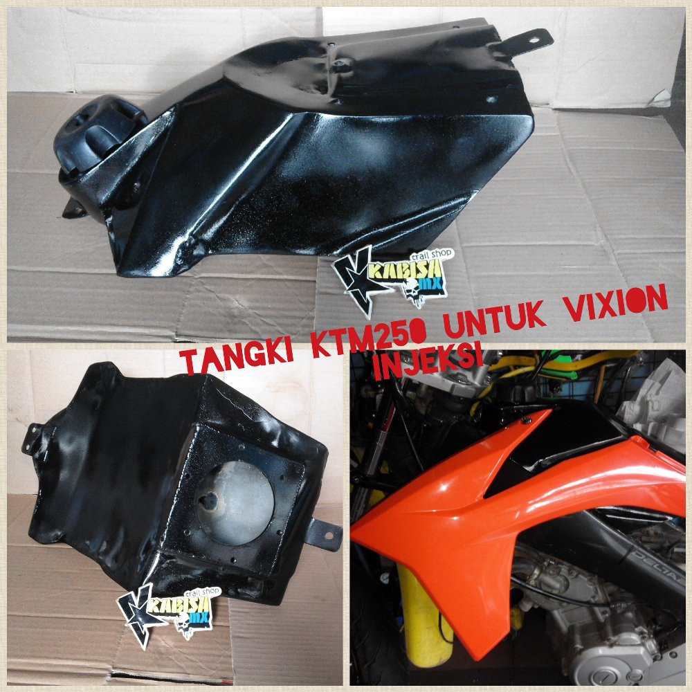 tangki trail vixion injeksi ktm yz crf dll bahan besi