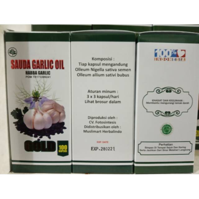 

Sauda Garlic Oil isi 100 kpsl