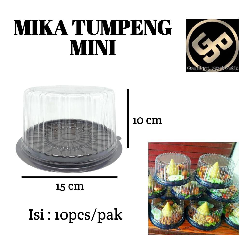 Mika Tumpeng Mini 15cm / Mika Tumpeng D 15 / CT 15 / Mika Tumpeng Plastik