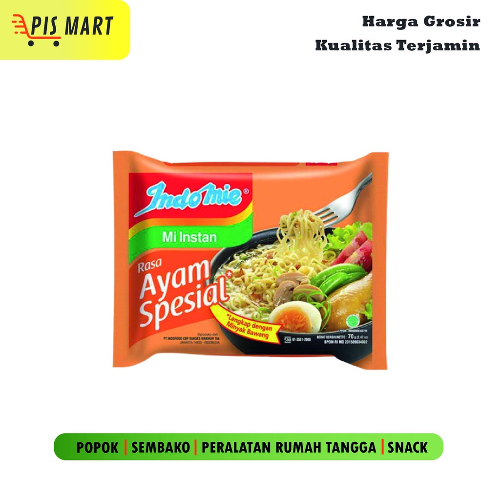 

Indomie Kuah Rasa Ayam Spesial / Mie Instan