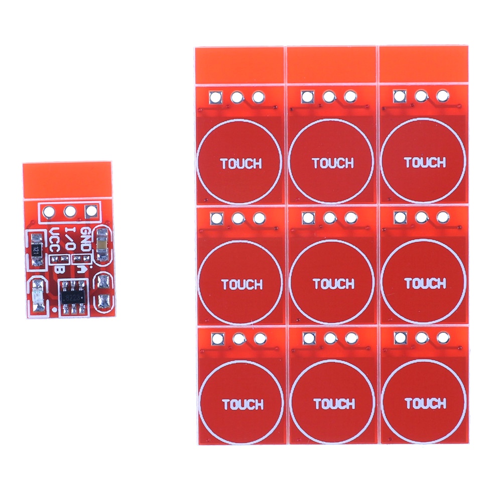 Ttp223 10Pcs Modul Tombol Saklar Sentuh Kapasitif Self-Lock