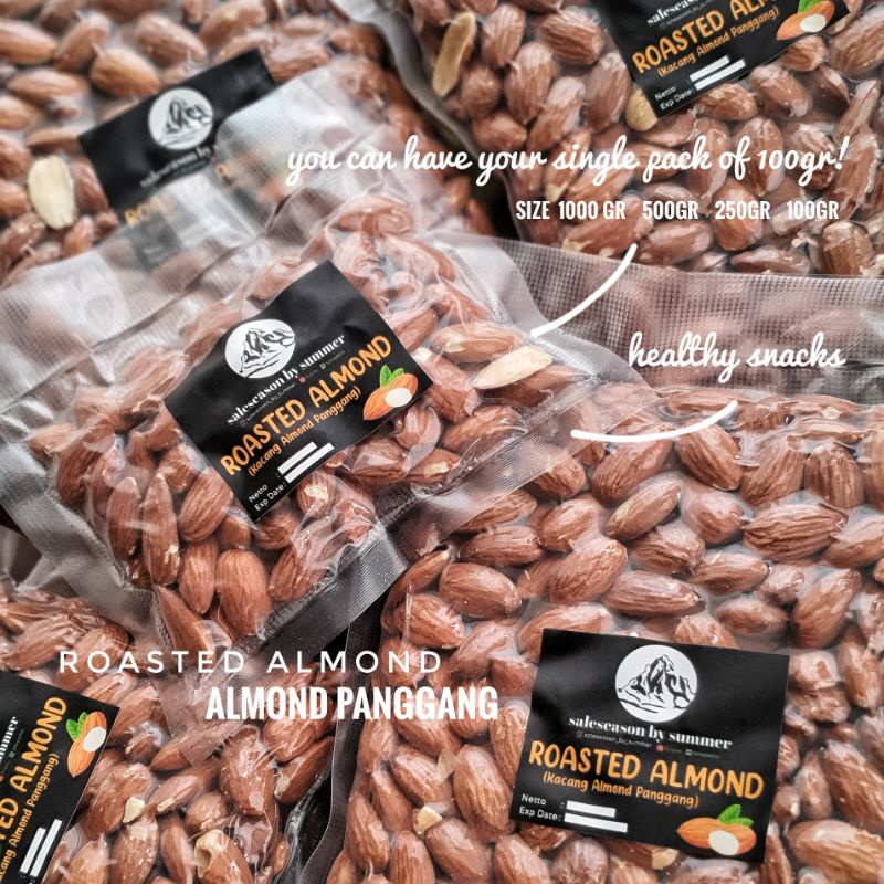 

Roasted Almond 100gr Almond Panggang 100gr