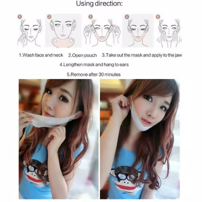 Masker penirus Face Lifting Firming Slimming V Shape Facial Mask