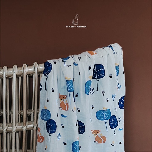 Ethan + Nathan Pattern Baby Swaddle