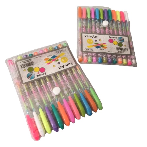 

pulpen warna glitter dan pelangi Reverie