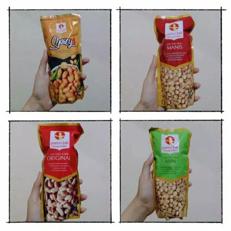 

Kacang Kapri Poetry Bali 75gr Asin/Original/Manis/Spicy