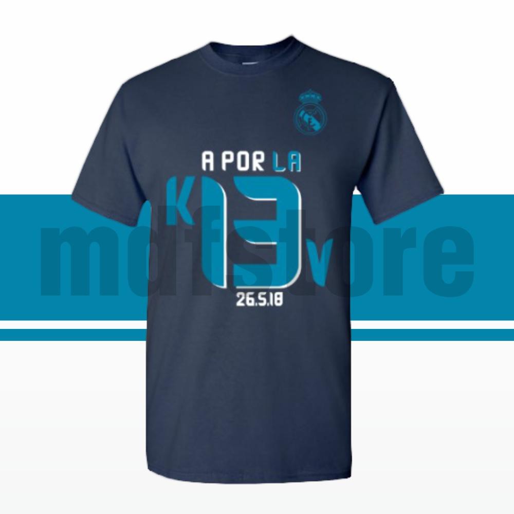 Kaos A Por La 13 Real Madrid 2018 Apor Aporla Aporla13 Navy BIru DOngker BIG SIZE XXXL