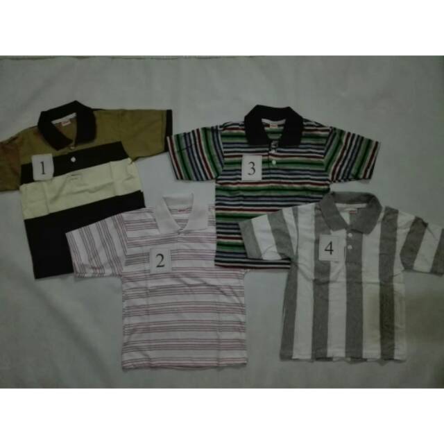 Kaos Salur Kerah Anak ( M )