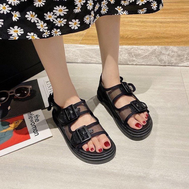 CK-238 MESH FLATFORM SANDAL