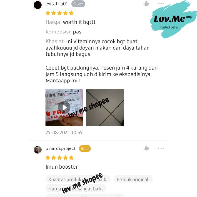 Lov me❤ Vitamin untuk daya tahan tubuh