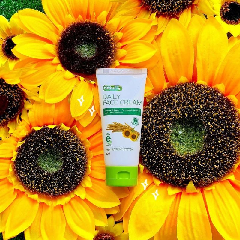 natur e daily face cream / pelembab dan sunscreen natur e / kerim siang natur e face cream
