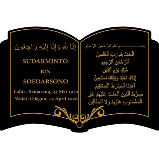 Jual PAPAN NAMA KUBURAN PAPAN NISAN PRASASTI NISAN BATU NISAN AKRILIK