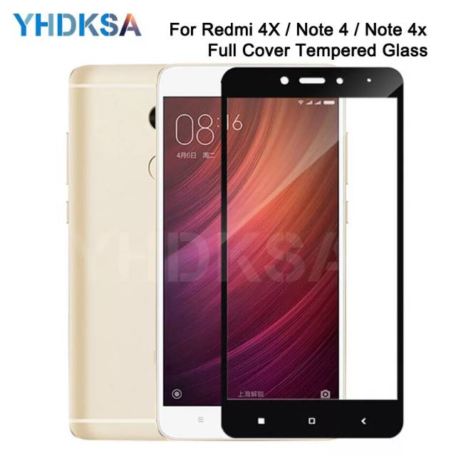 Tempered glass 5D.9D Full Layar Redmi Note 4/4x TG Anti Gores Layar Screen Protector Premium