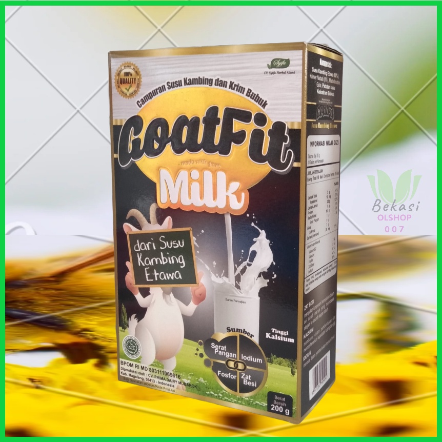 

Goatfit Milk 80% Susu Kambing Etawa plus Kolostrum Goatfit Gold