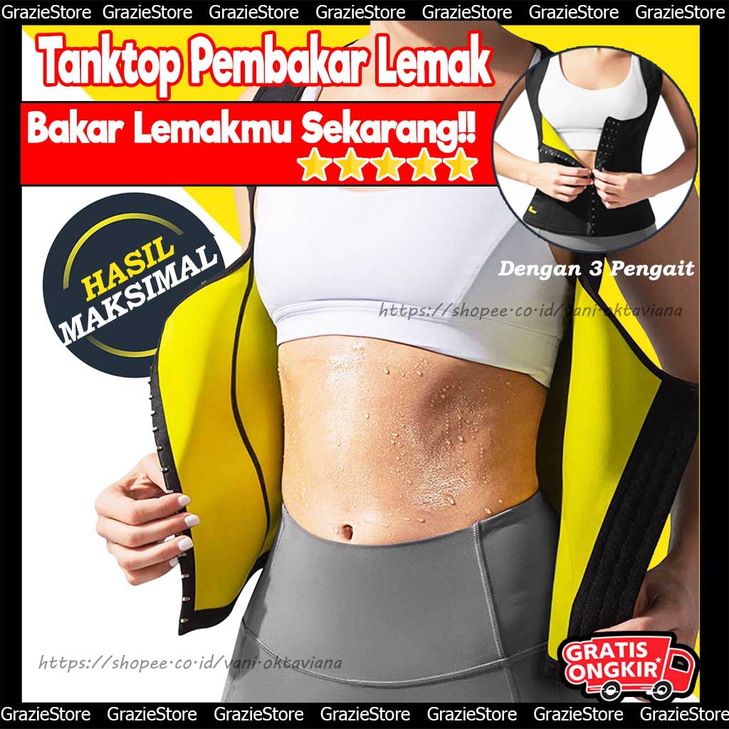 Korset Pelangsing CAMI CINCHER  HOT SHAPER Korset Pelangsing Perut Dengan 3 Pengait