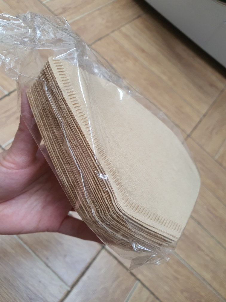 Paper Drip Coklat 100 Pcs - Alat Kopi Kertas Filter Flat Bottom