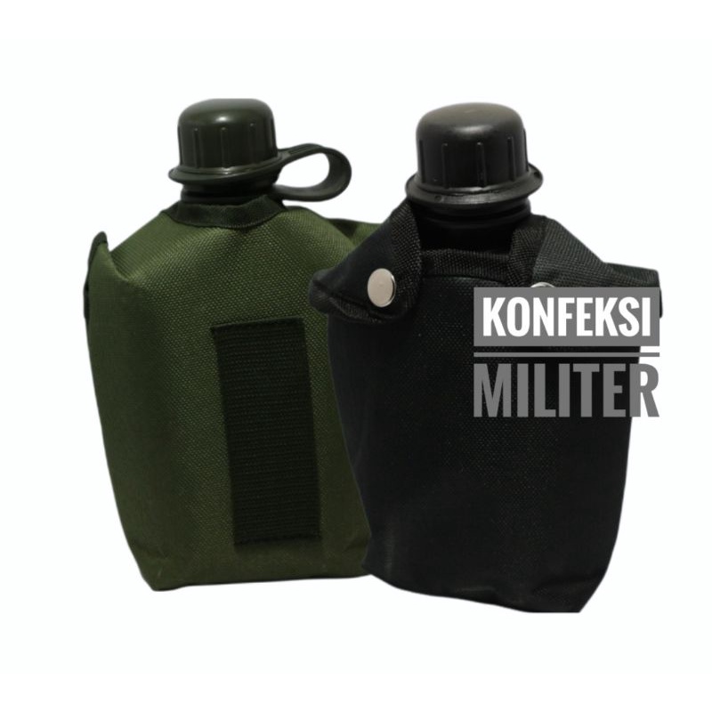 PELPES / BOTOL AIR MINUM botol minum tni polri, botol survival, kempis air minum, tempat nyimpan air