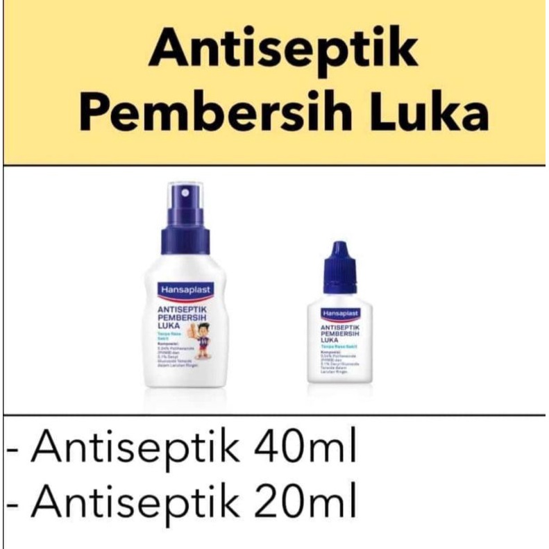 HANSAPLAST SPRAY ANTISEPTIK LUKA - PEMBERSIH LUKA TANPA PEDIH