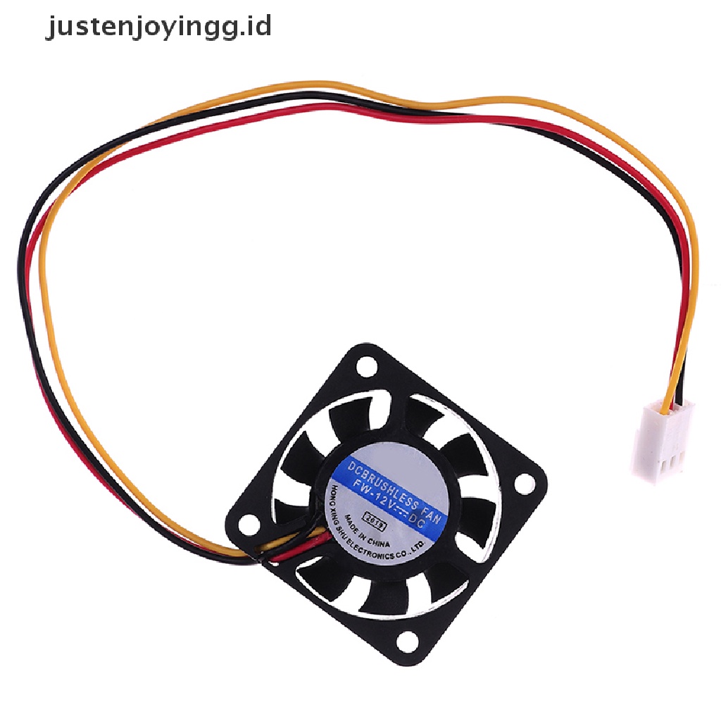 【justenjoyingg.id】 1Pc 4010 40MM 40*40*10 Cooling Fan 12V 0.8W 0.06A 3Pin Cooler Heatsink Mini Fan .