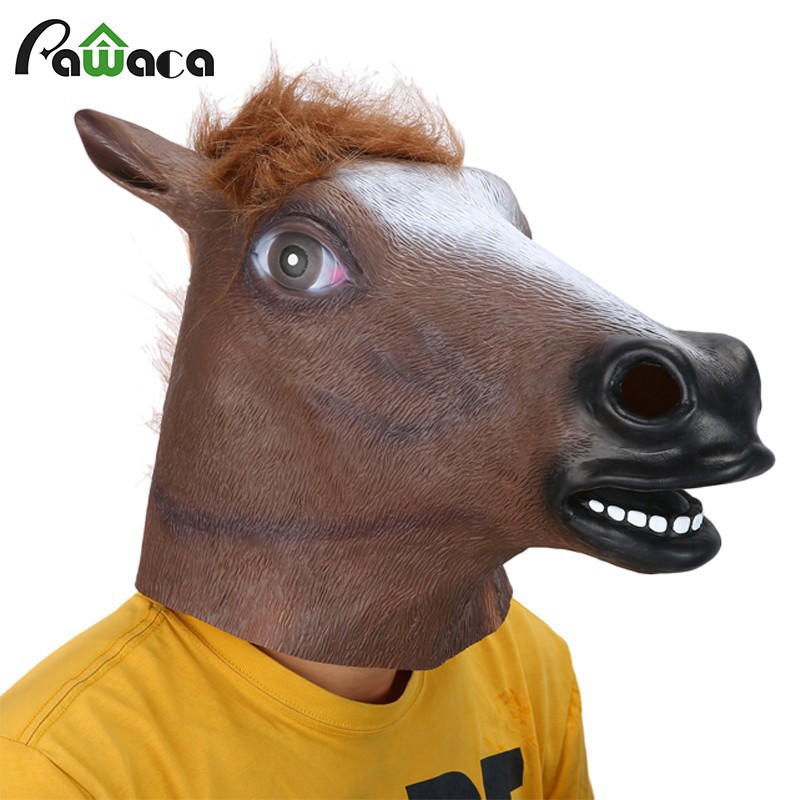 Topeng kuda bahan latex / Horse Mask