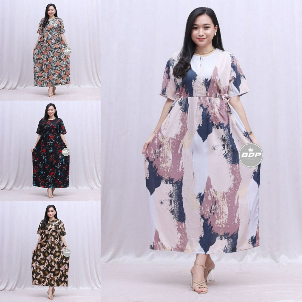 Dianputri - Daster Chibi Panjang Semata kaki Busui Kekinian Non Ruffle Dianputri-2
