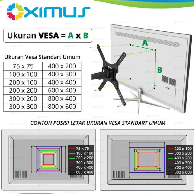 Bracket Monitor 13-27 In Standing Meja 4 Arm Lengan Zl 1141 Led Lcd Tv