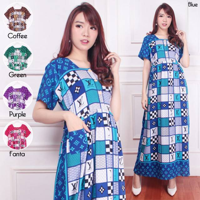 Daster batik lv azure