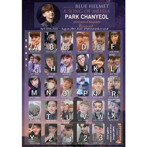 EXO Chanyeol Military ASOM A Song Of Meissa Photocard PC Unofficial HALODEK DIMPLE HOODIE