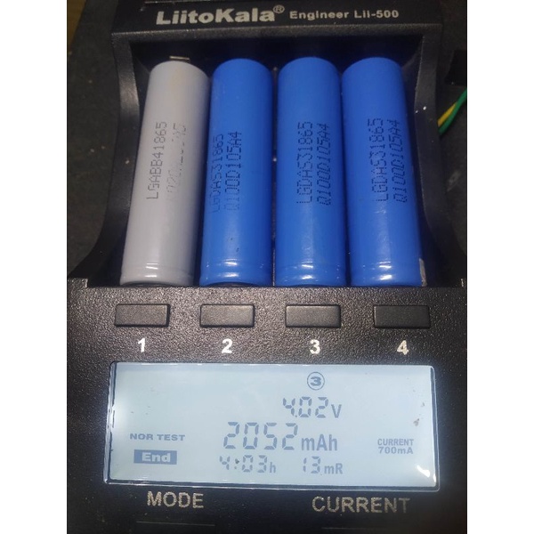Baterai lithium 18650 bekas laptop