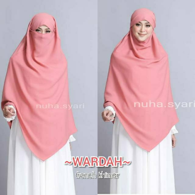 french khimar WARDAH ori by nuha syari