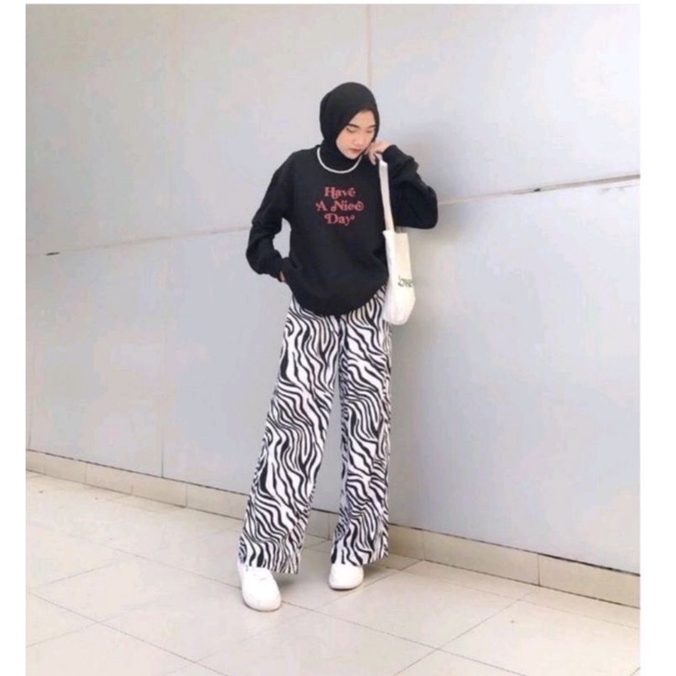 Celana Kulot Zebra