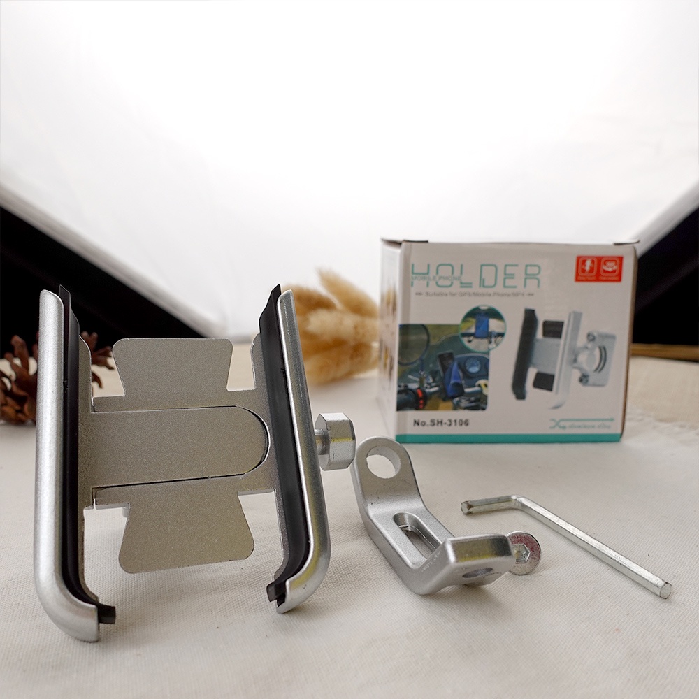 HOLDER SPION BIKE HOLDER SPION METAL STAND HOLDER HP HOLDER MOTOR STAND BIKE PHONE HOLDER SPION METAL STAND HOLDER MURAH