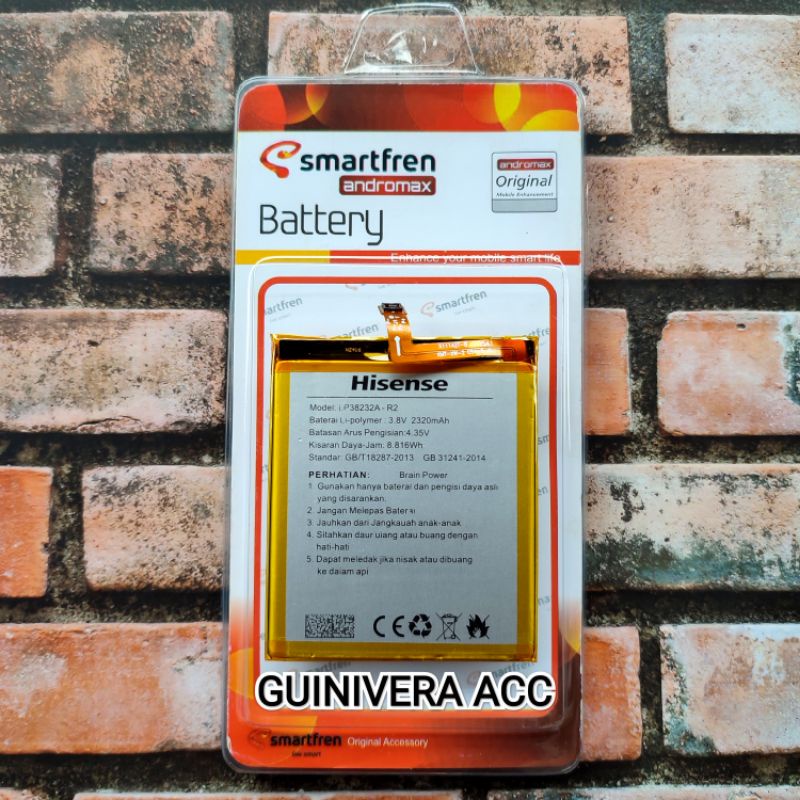 BATRE BATERAI SMARTFREN ANDROMAX R2 - LP38232A