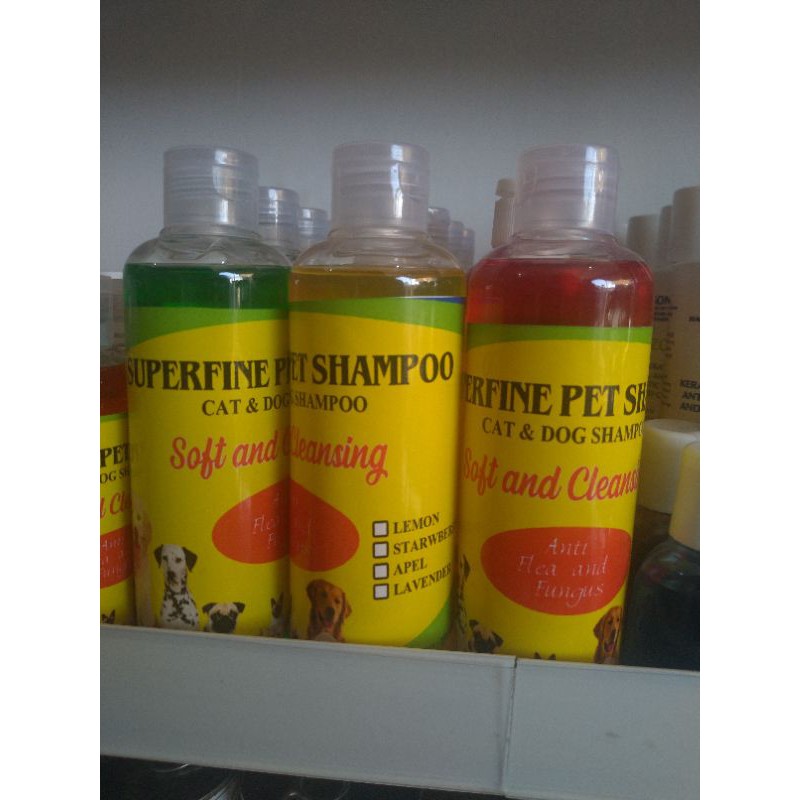 SHAMPOO KUCING ANJING KELINCI MEREK SUPERFINE PET SHAMPOO 250ML