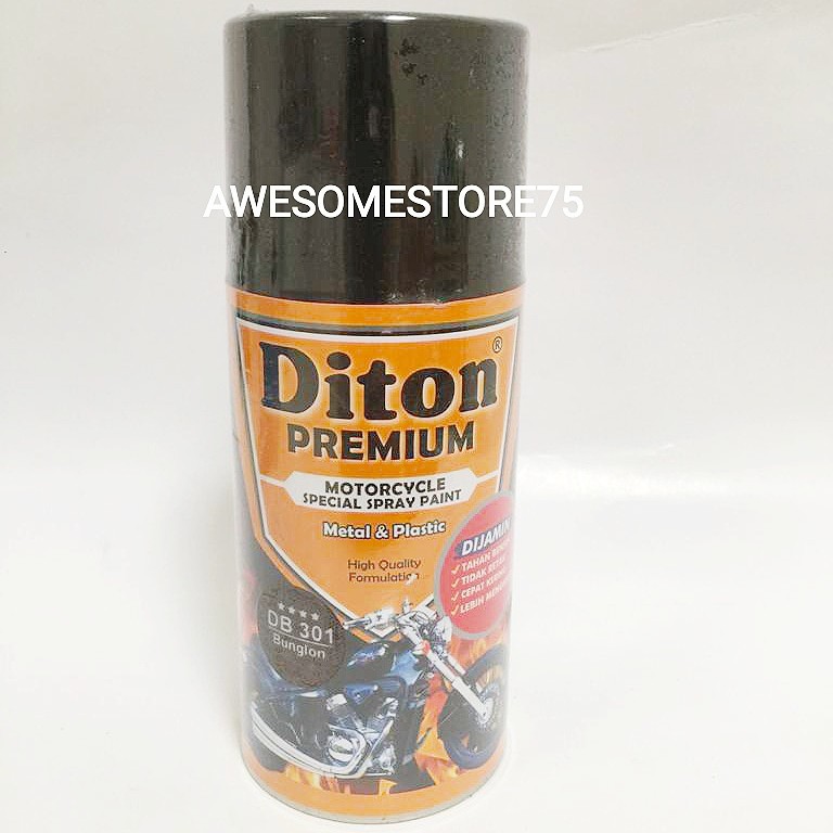 DITON PREMIUM DB 301 **** BUNGLON RED Merah / KELLY ORANGE Jingga Cat Semprot Pilox Pylox