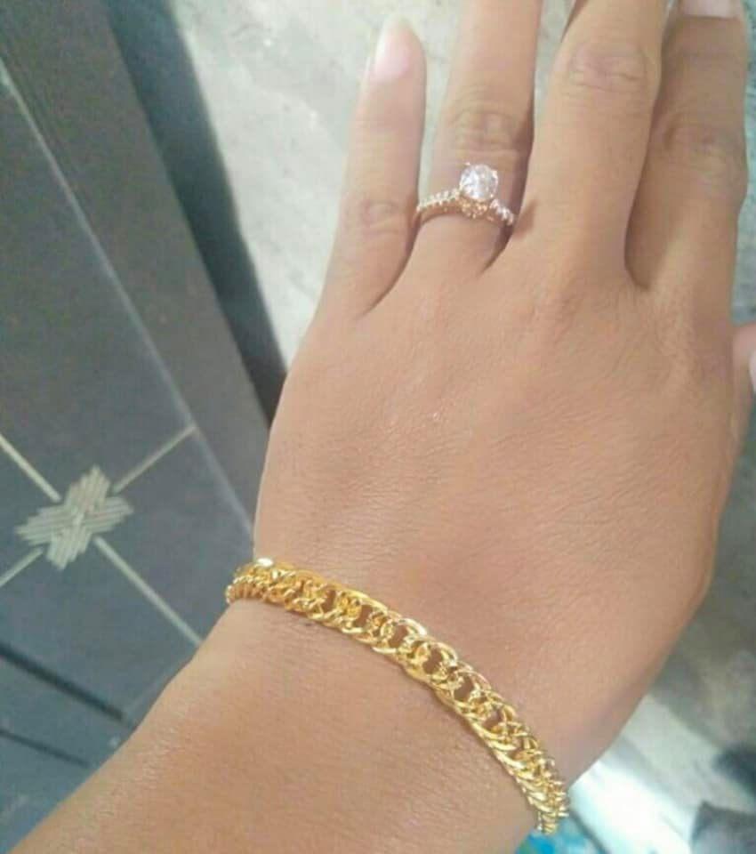 Gelang Xuping Perhiasan Wanita Gelang Rantai Free Cincin