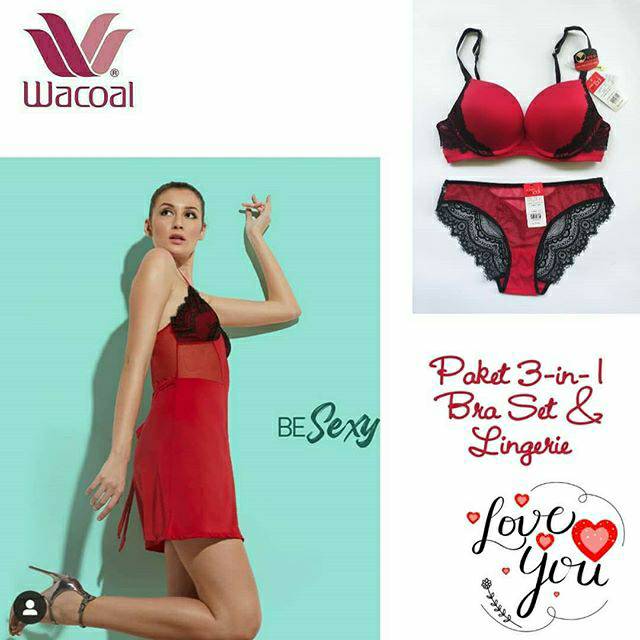 [GRIYA HAPSARI] Bra Set & Lingerie WACOAL Sexy Look 34B