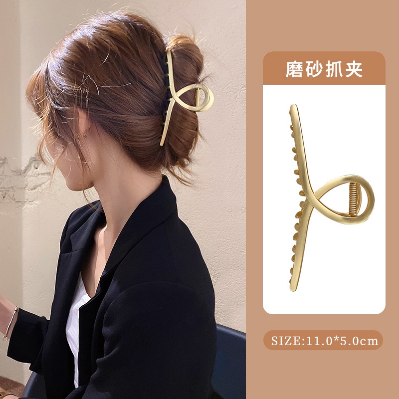 Elegant Girls Pearl Big Hairpin Duckbill Claw Clip Shower Grab Clamps Shark Clips for Women Jewelry Accessories Gift