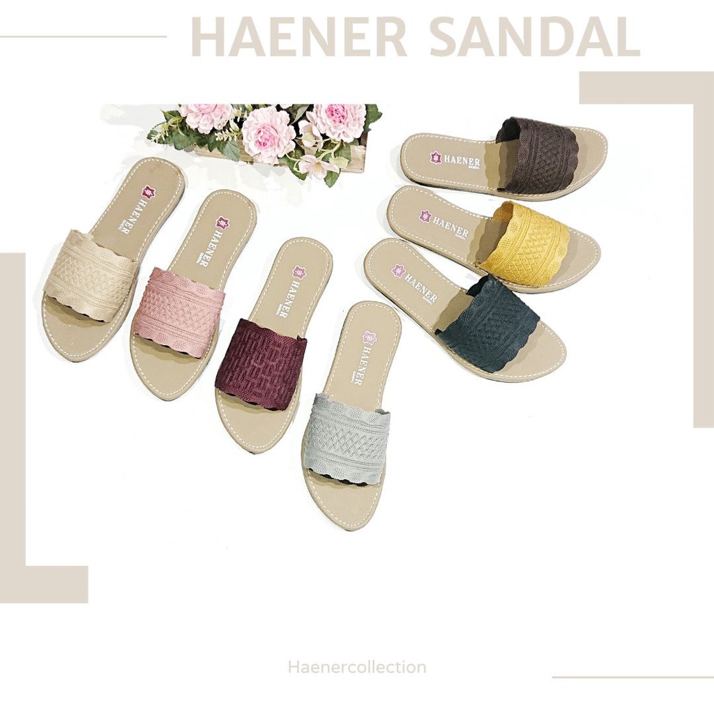 Sandal Wanita Sandal Rajut Turki Sandal Selop Wanita Sandal Turki Rajut Vanillasky